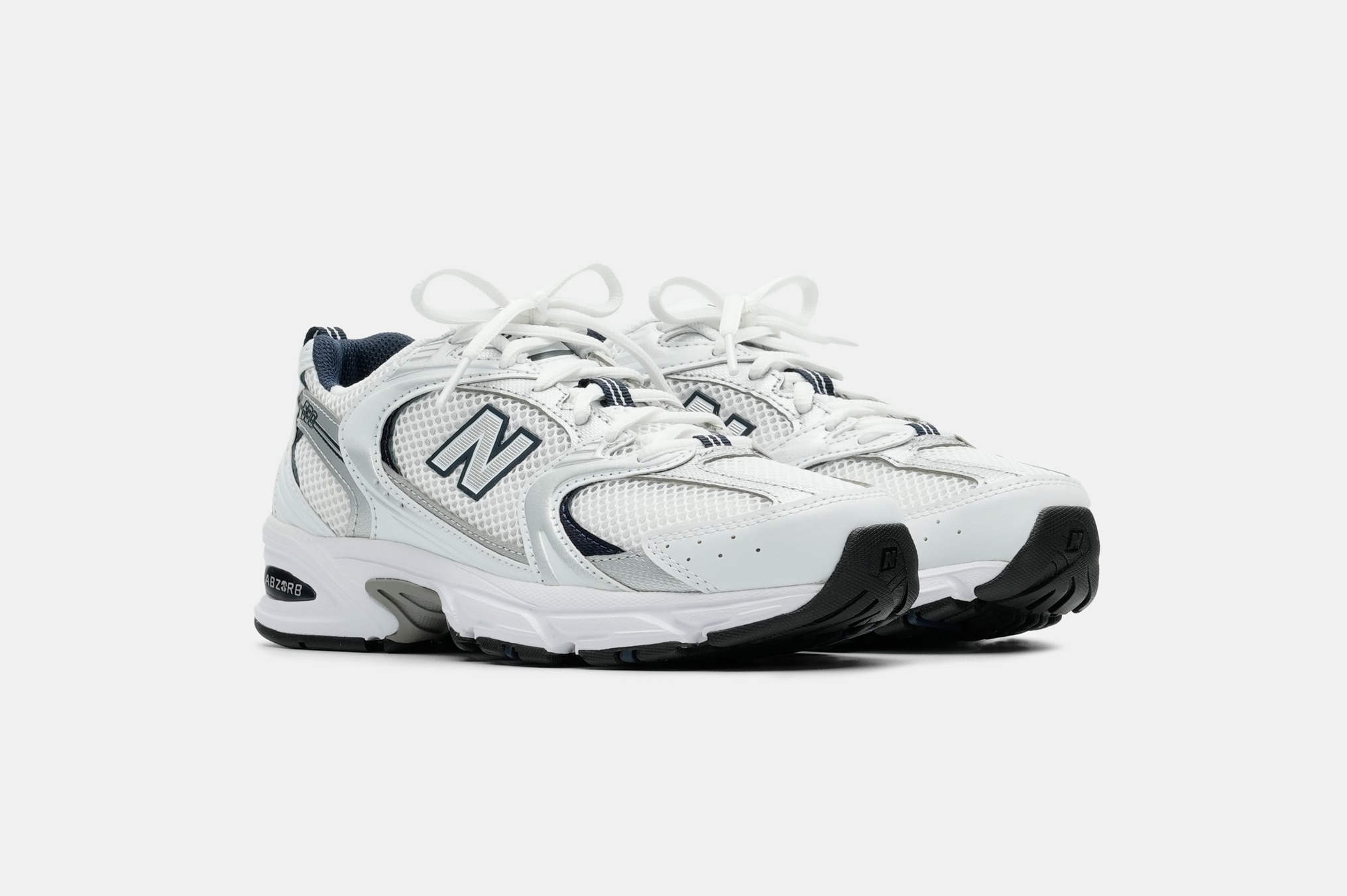 New Balance 530 White Silver Navy